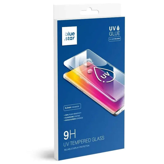 Blue Star skärmskydd för Samsung Galaxy S8 G950, härdat glas, UV-lim