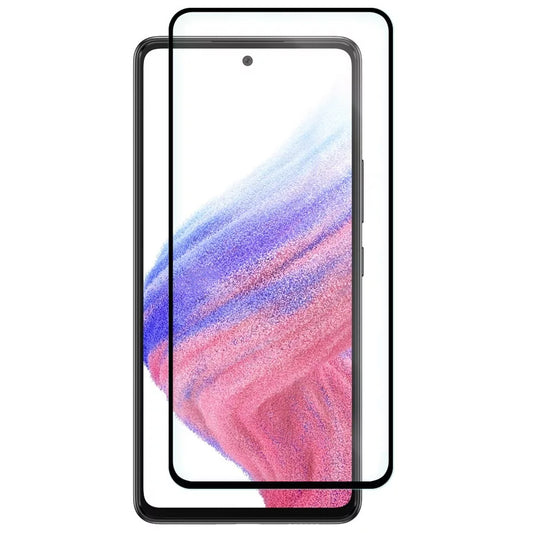 OEM-skärmskydd för Samsung Galaxy A53 5G A536, härdat glas, full limning, 6D, svart