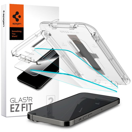 Spigen EZ FIT skärmskydd för Apple iPhone 14 Pro Max, härdat glas, full limning, uppsättning av 2 delar AGL05202 AGL05202