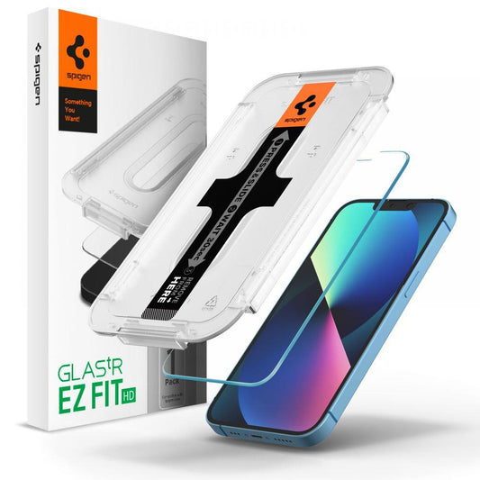 Skärmskydd Spigen EZ FIT för Apple iPhone 16e / 14 / 13 Pro / 13, Glas, Full Glue AGL03724