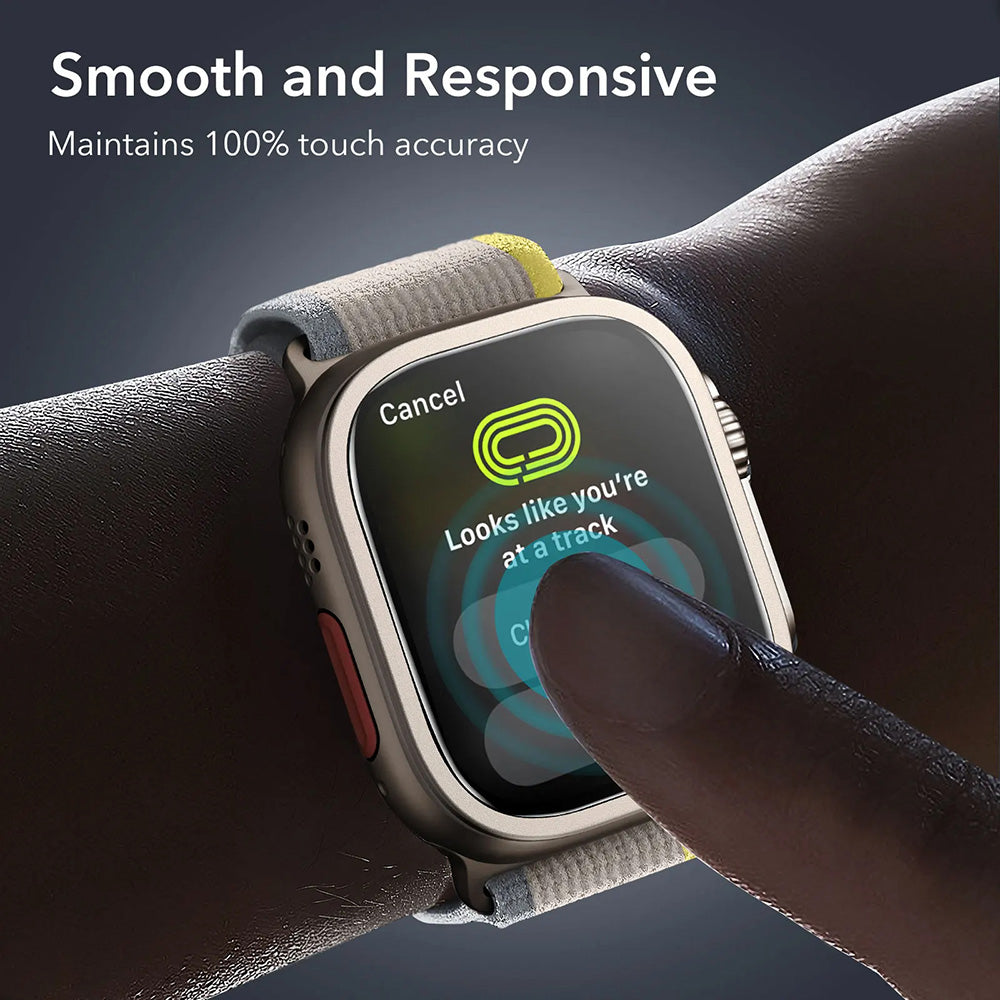 ESR Armorite skyddsfilm för Apple Watch Ultra Series, Set med 2 stycken, Härdat glas, Brons
