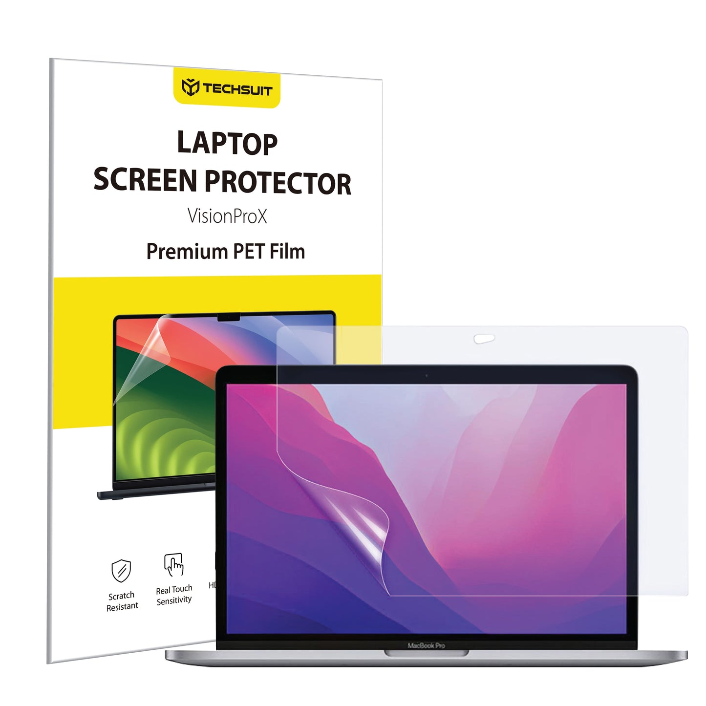 Matt skärmskyddsfilm Anti Blue Light Techsuit VisionProX för Apple MacBook Pro 13 tum (2022) / (2020) / (2019) / (2018) / (2016), Plast