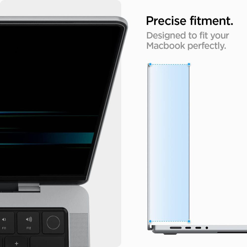 Skärmskyddsfolie Privacy Spigen Safe View Magnetic för Apple MacBook Pro 14 tum (2022) / (2024) / (2023) / (2021), Plast AFL06158