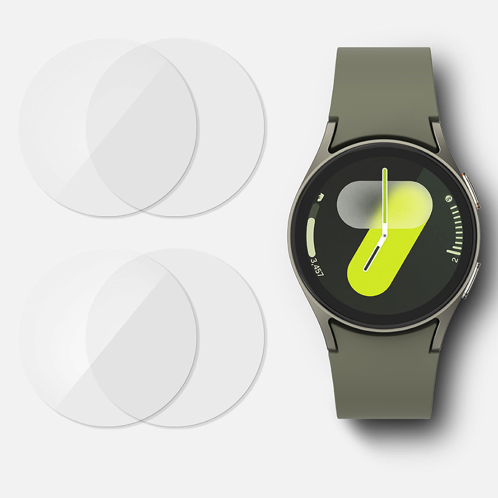 Ringke R6 Skyddsfodral för Samsung Galaxy Watch7 44mm, Set om 4 stycken, Härdat glas