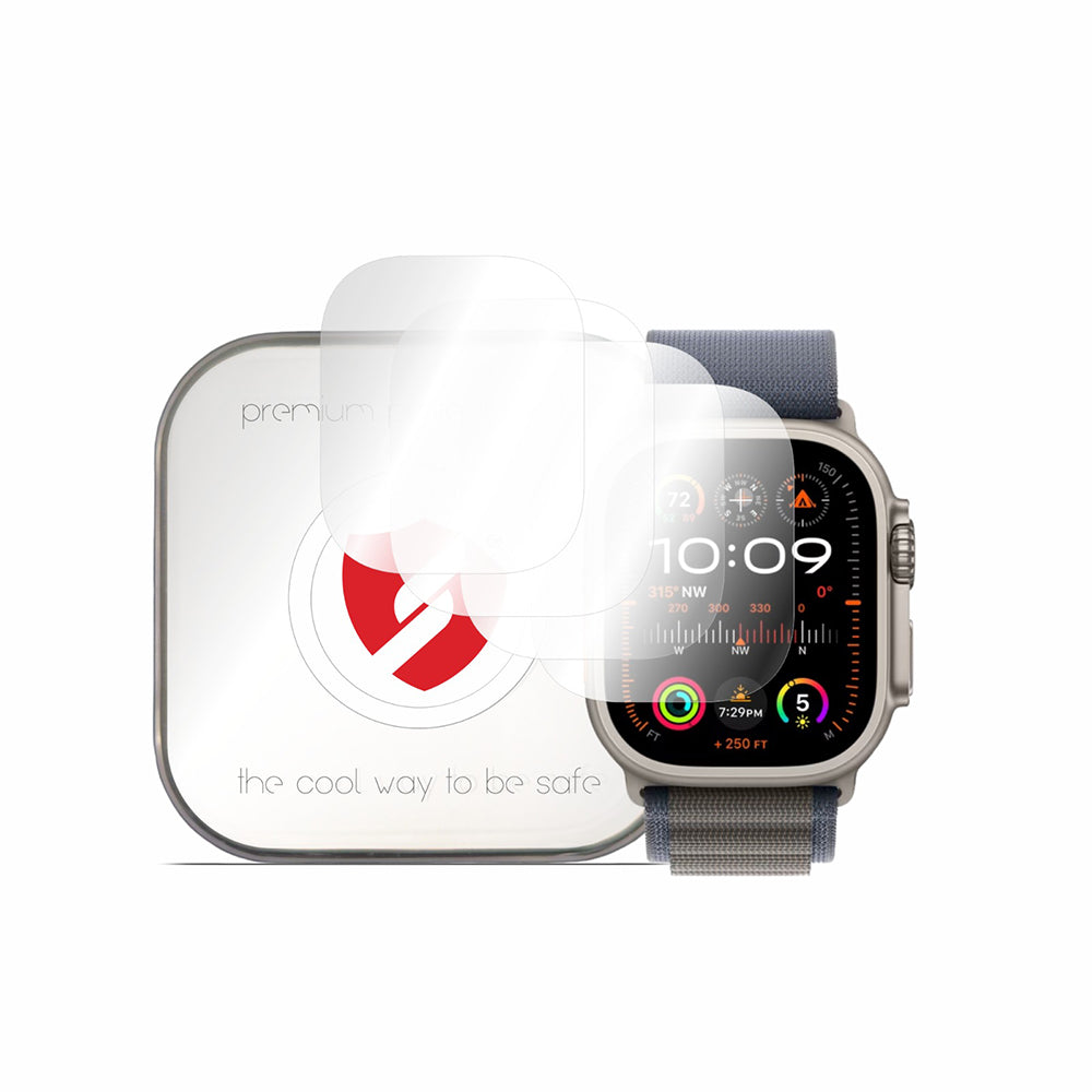 Smart Protection Premium Classic skyddsfilm för Apple Watch Ultra Series, set om 4 stycken, plast