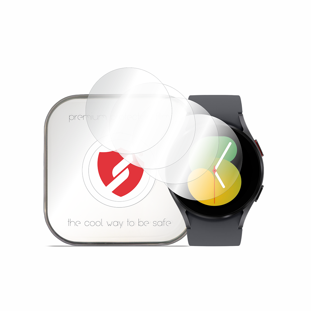 Smart Protection Premium Classic skyddsfodral för Samsung Galaxy Watch5 40mm, Set med 4 stycken, Plast