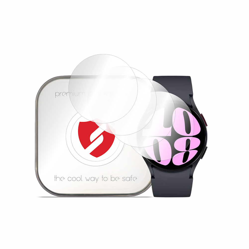 Smart Protection Premium Classic skyddsfodral för Samsung Galaxy Watch6 44mm, Set med 4 stycken, Plast
