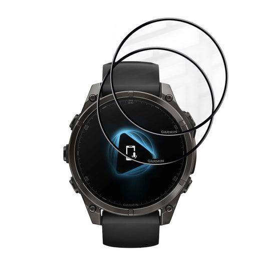 Skyddsfilm Techsuit Nano Flex för Garmin Fenix 8 Pro 47mm / 8 47mm, Set med 2 stycken, Plast, Svart