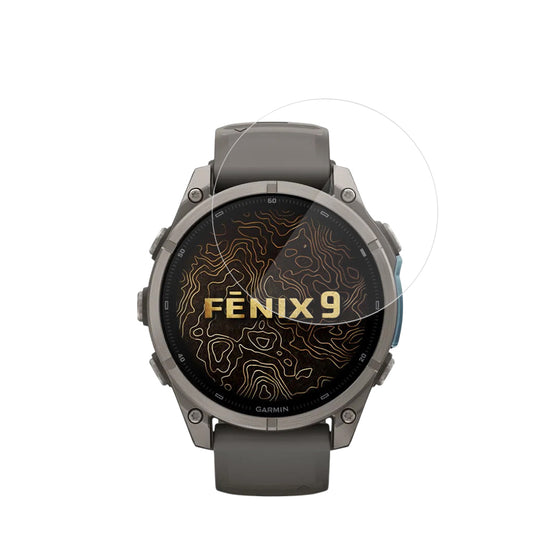 Techsuit Nano Flex skyddsfilm för Garmin Fenix 9 Pro 51mm / Fenix 9 51mm, Set om 2 stycken, Plast, Svart