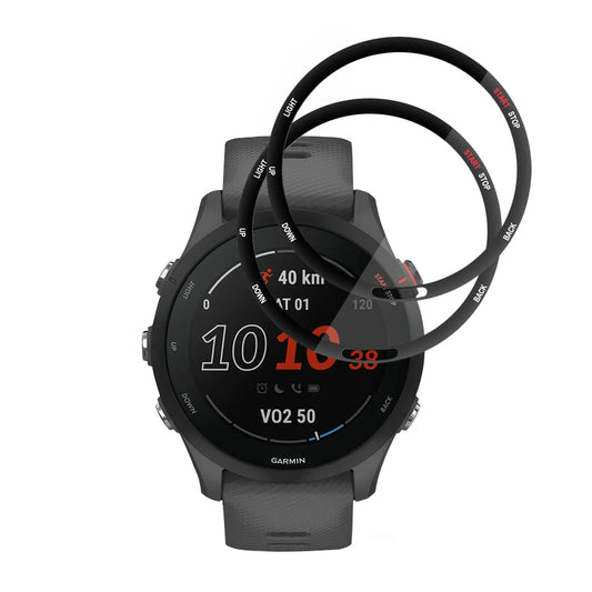 Skyddsfilm Techsuit Nano Flex för Garmin Forerunner 255 Music / 255, Set med 2 stycken, Plast, Svart