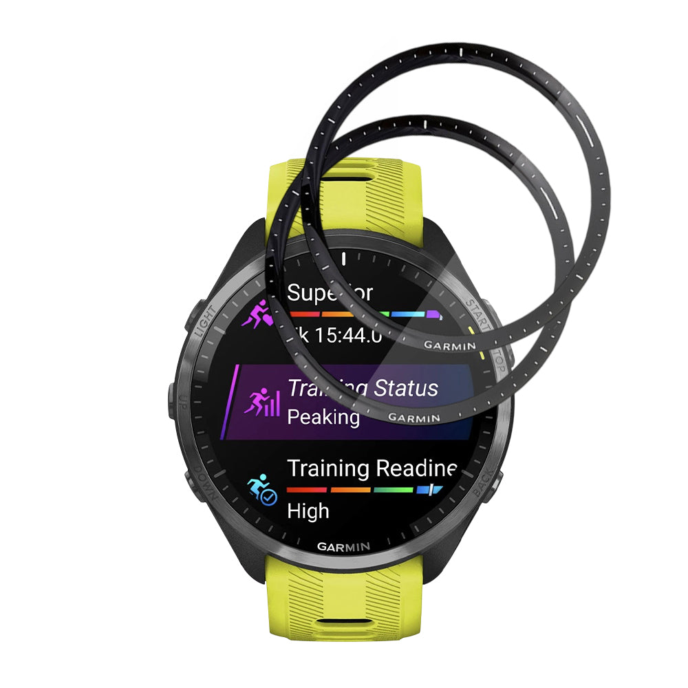 Skyddsfilm Techsuit Nano Flex för Garmin Forerunner 965, Set med 2 stycken, Plast, Svart
