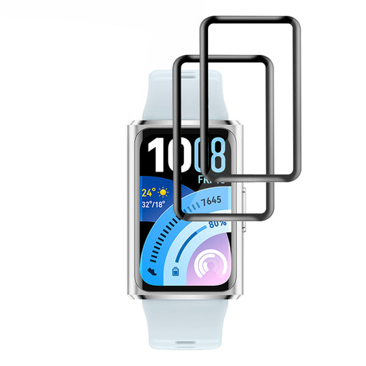Skyddsfilm Techsuit Nano Flex för Huawei Band 11 Pro, Set med 2 stycken, Plast, Svart