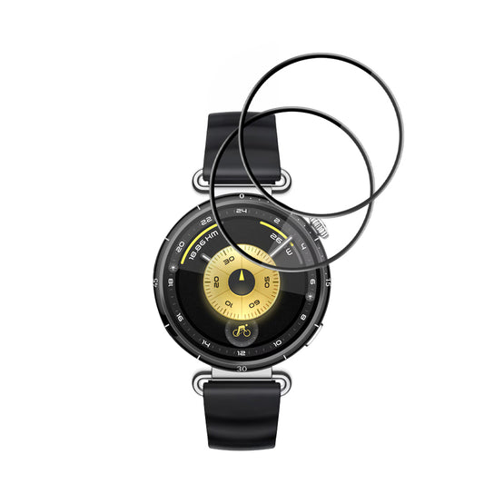 Skyddsfilm Techsuit Nano Flex för Huawei Watch GT 6 41mm, Set med 2 stycken, Plast, Svart