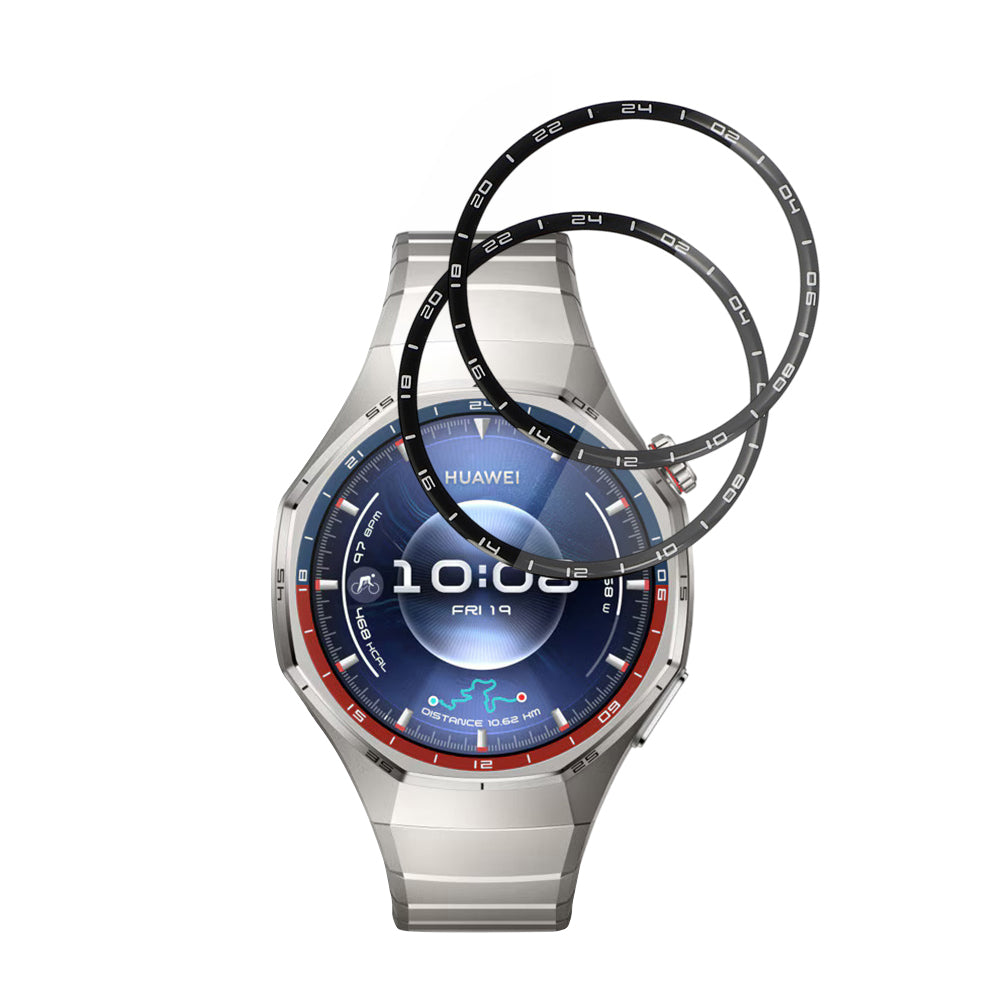 Skyddsfilm Techsuit Nano Flex för Huawei Watch GT 6 Pro, Set med 2 stycken, Plast, Svart