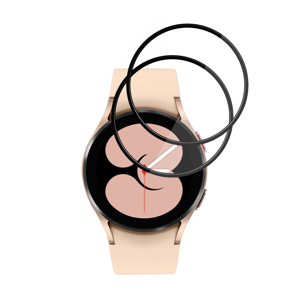 Skyddsfilm Techsuit Nano Flex för Samsung Galaxy Watch4 40mm, Set med 2 stycken, Plast, Svart