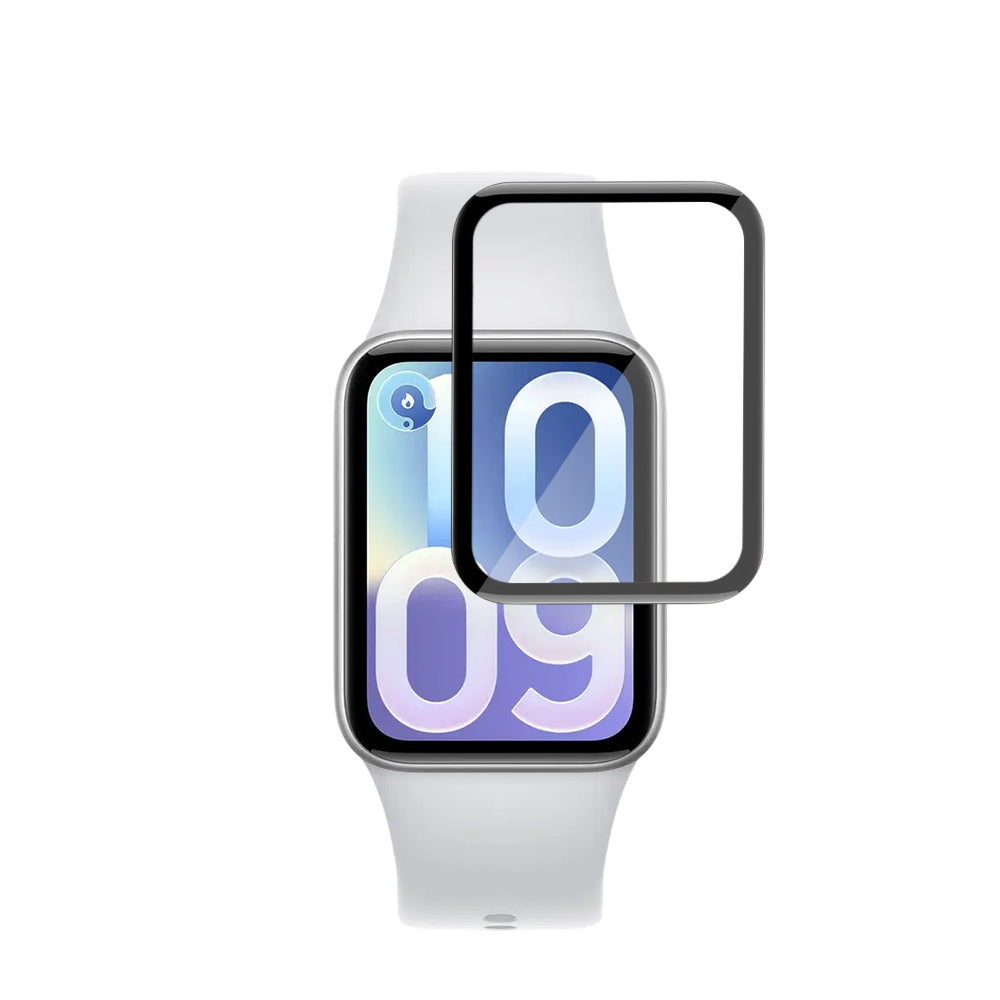 Techsuit Nano Flex skyddsfilm för Xiaomi Smart Band 10 Pro, Set om 2 stycken, Plast, Svart