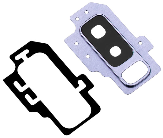 Bakre kameraglas Samsung Galaxy S9+ G965, med ram, Blå