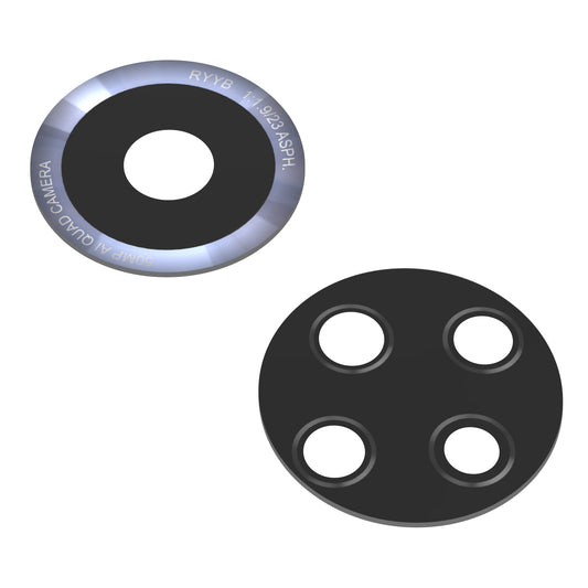 Bakre kameraglas Huawei nova 9, Wide + UltraWide + Macro + Depth, Svart