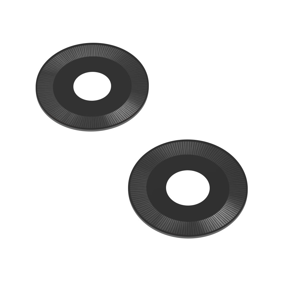 Bakre kameraglas Motorola Moto G04, Wide + Blitz, Svart