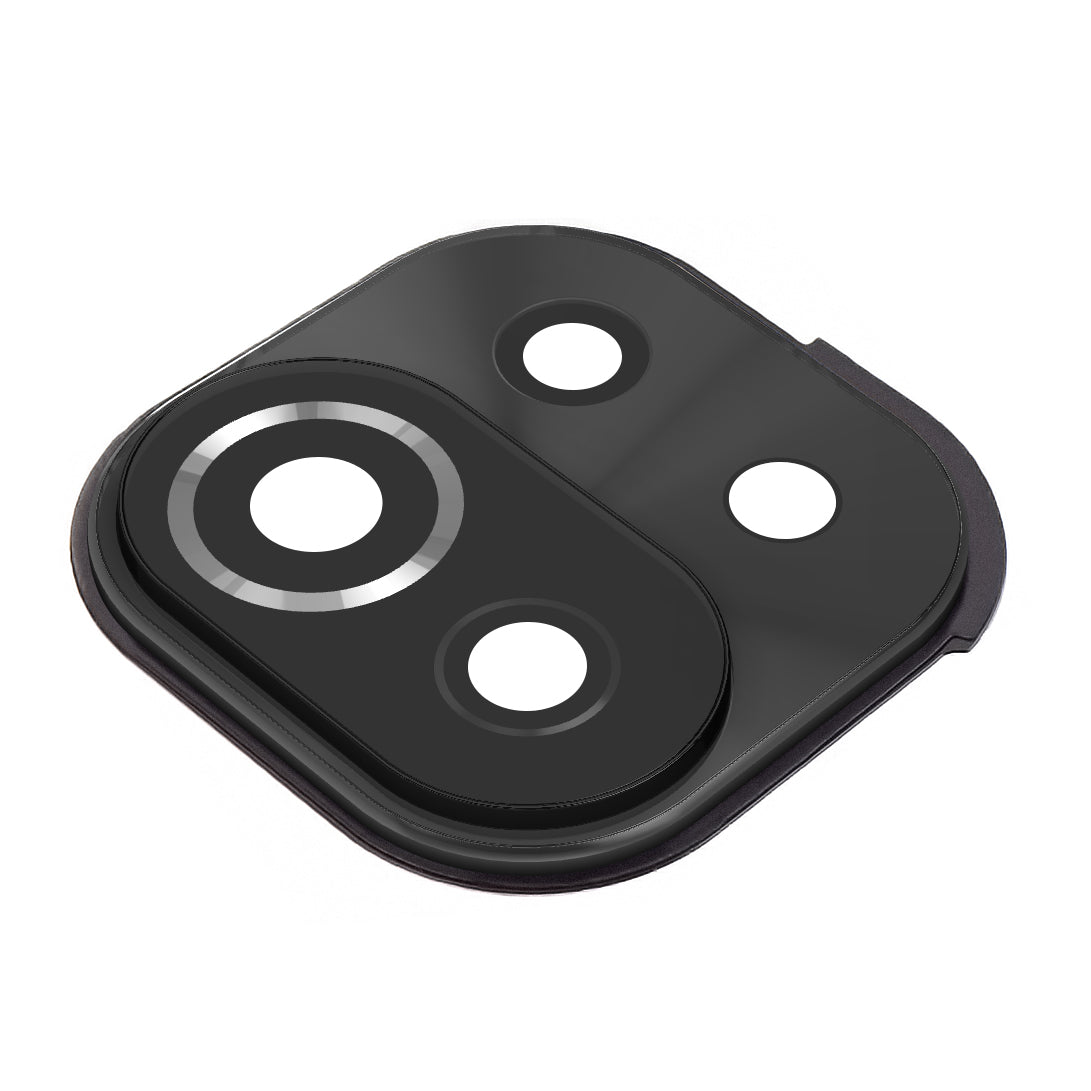 Bakre kameraglas Xiaomi Mi 11 Lite 5G / 11 Lite 5G / 11 Lite, med ram, svart