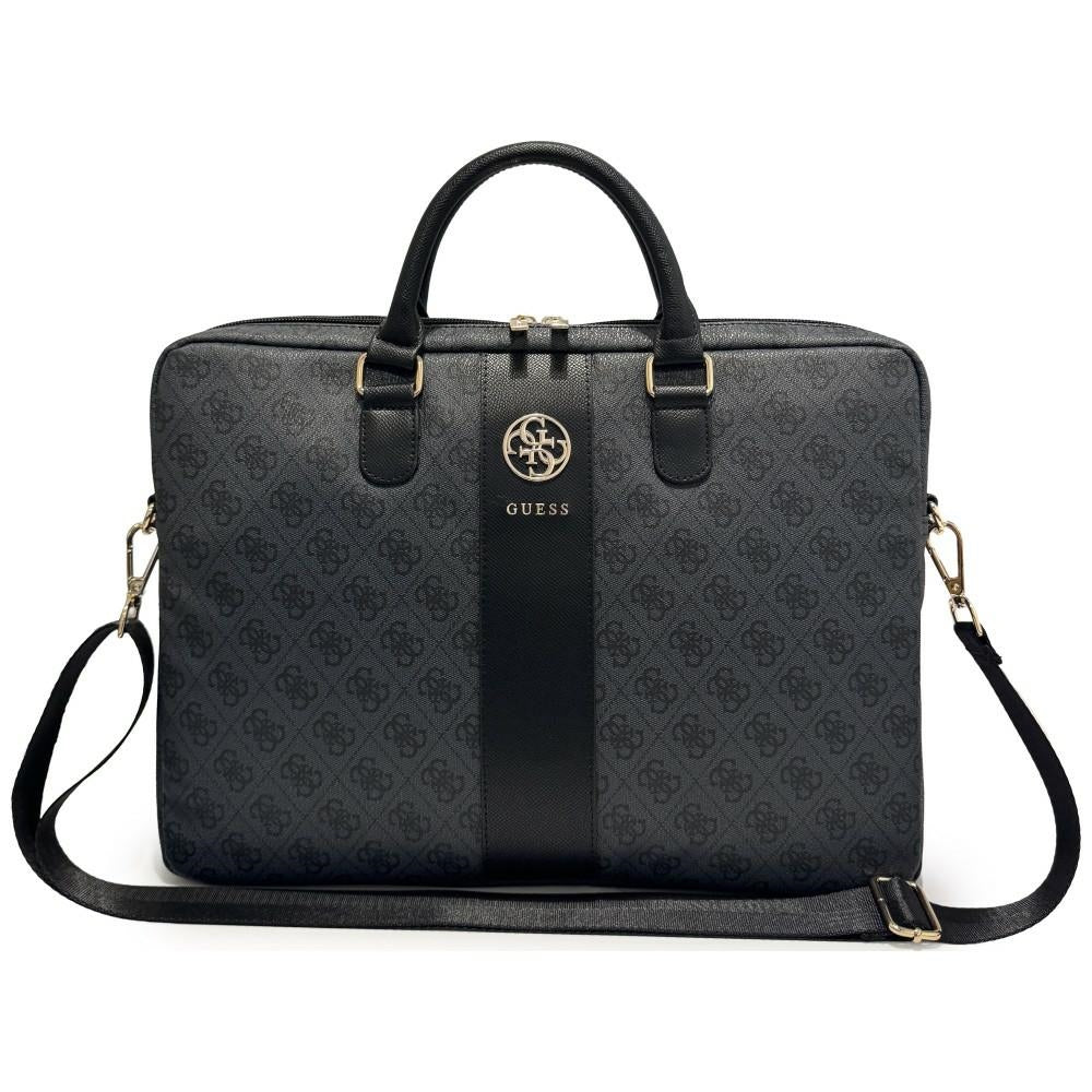 Guess 4G Round Classic Logo-väska för 16-tums laptop, svart