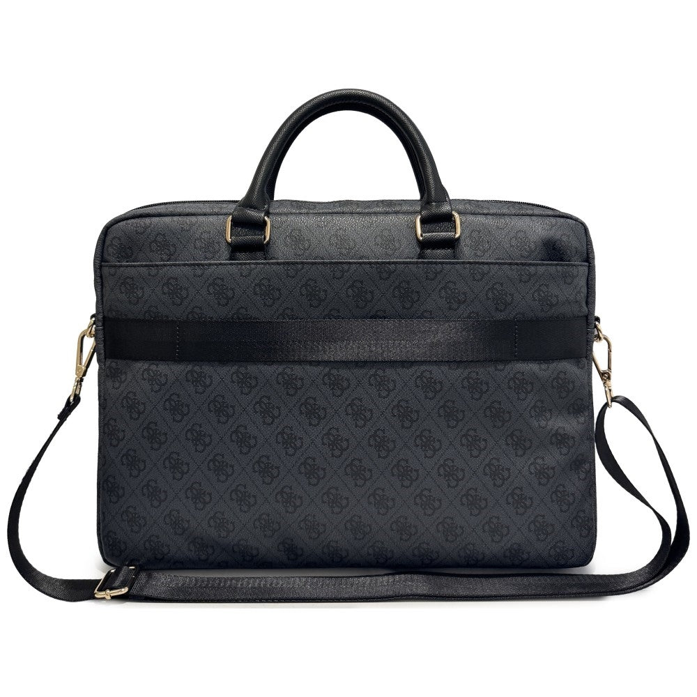 Guess 4G Round Classic Logo-väska för 16-tums laptop, svart