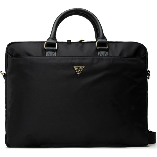 Guess Triangle Logo-väska för 16-tums laptop, svart