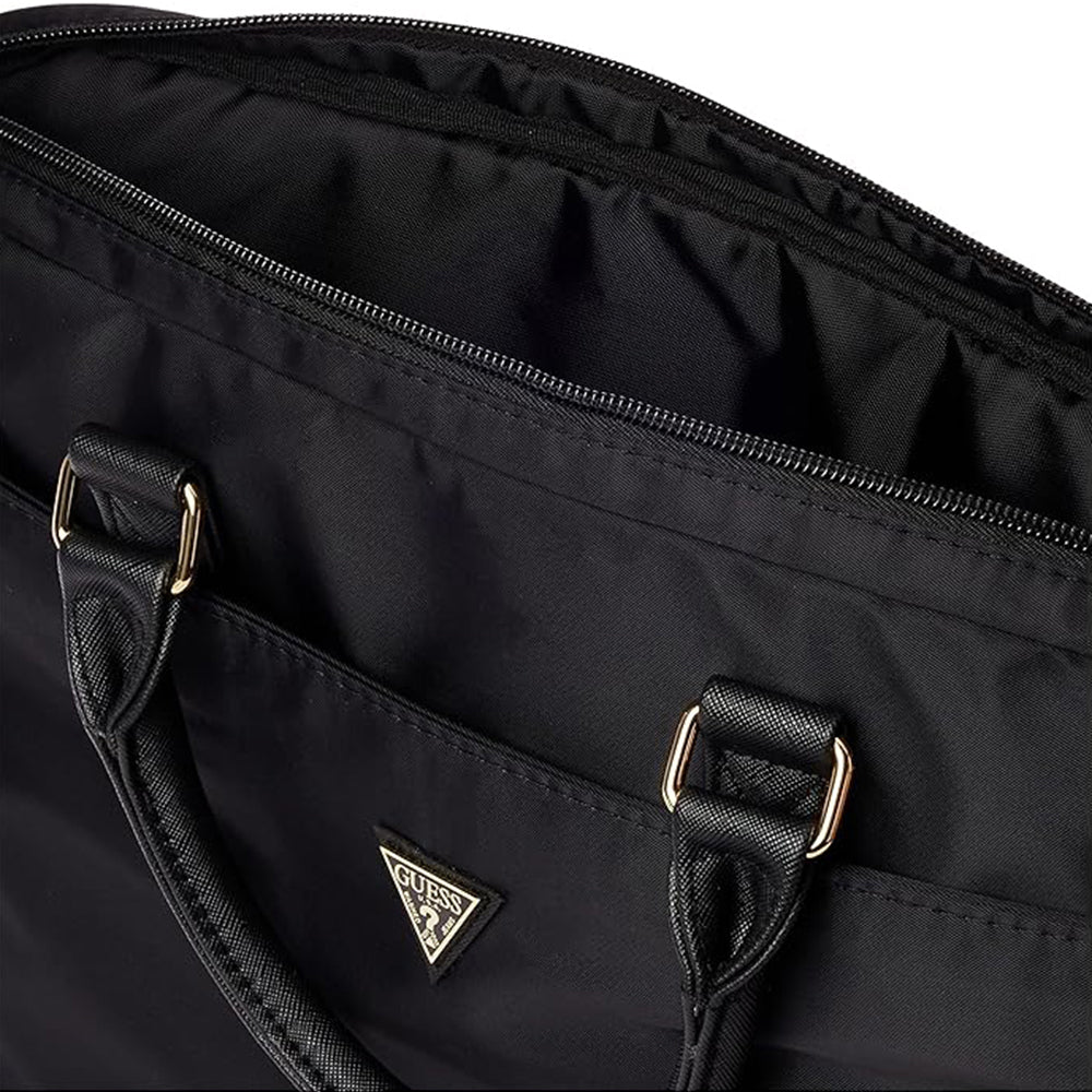 Guess Triangle Logo-väska för 16-tums laptop, svart