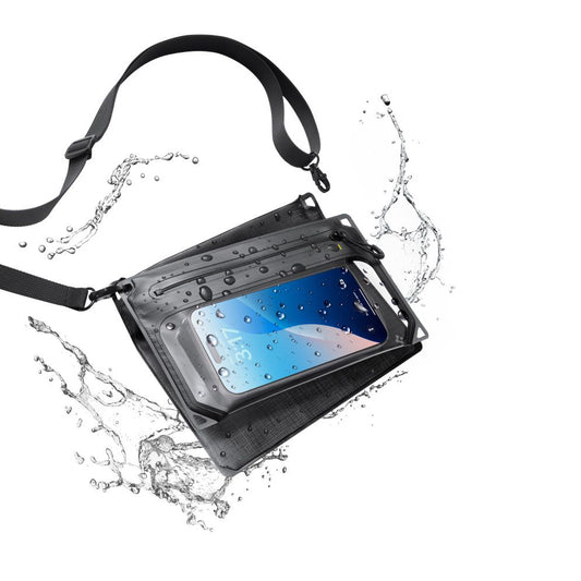 Vattentät Universalväska och Fodral Spigen Crossbag, Svart AMP09746