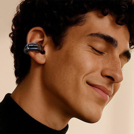 Handsfree Bluetooth Acefast Aceclip Pro, TWS, Guld