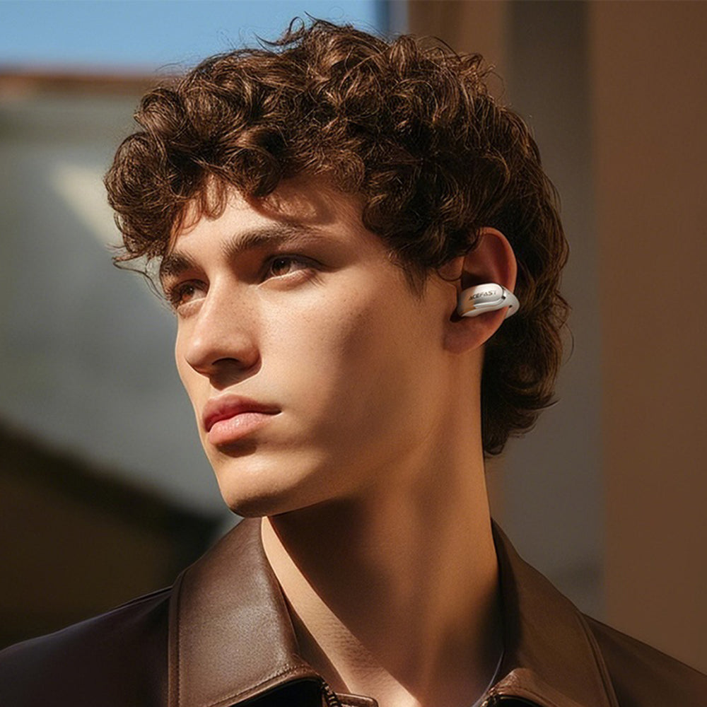 Handsfree Bluetooth Acefast Aceclip Pro, TWS, Guld
