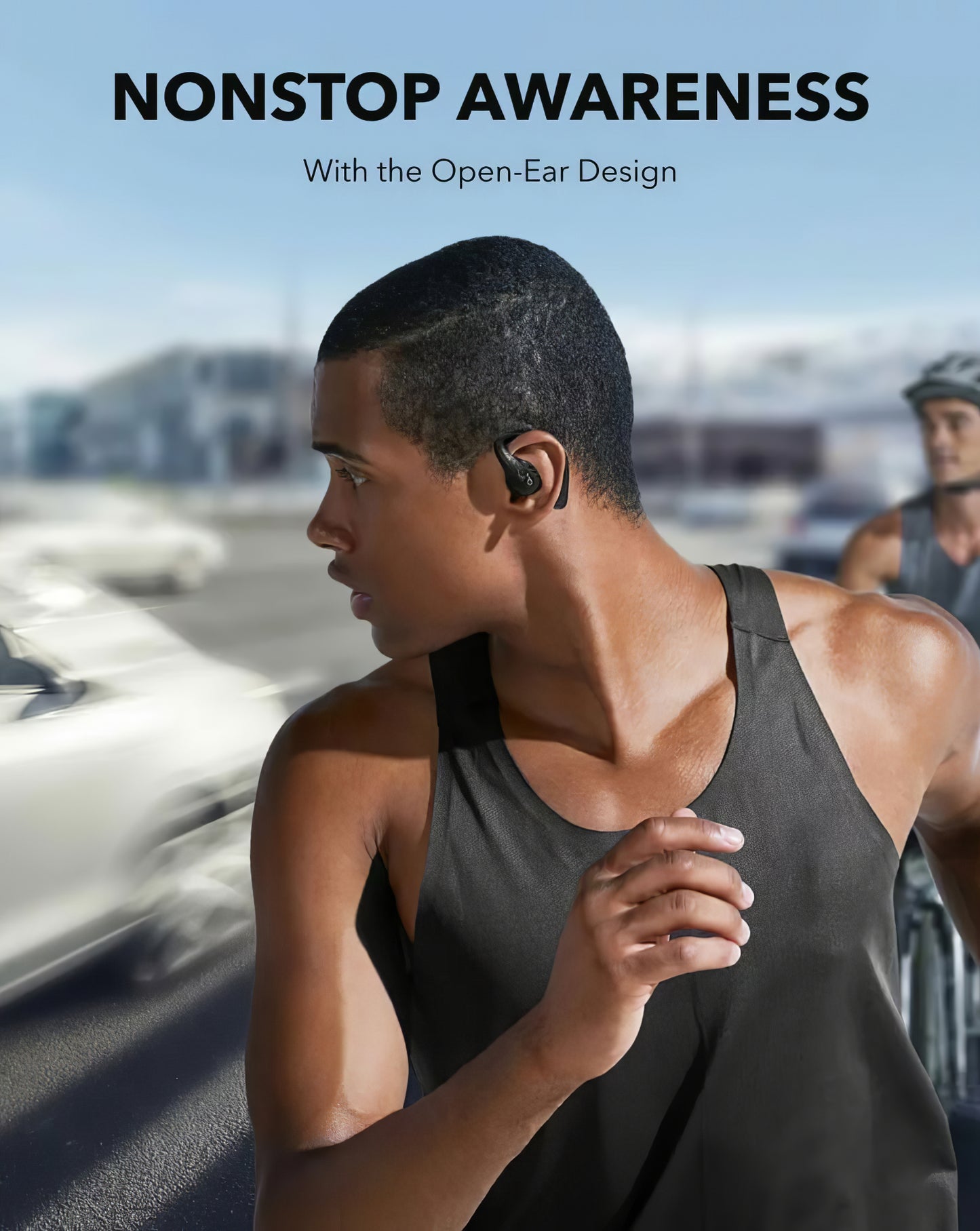 Bluetooth handsfree Anker Soundcore AeroFit Pro, TWS, Svart A3871G11