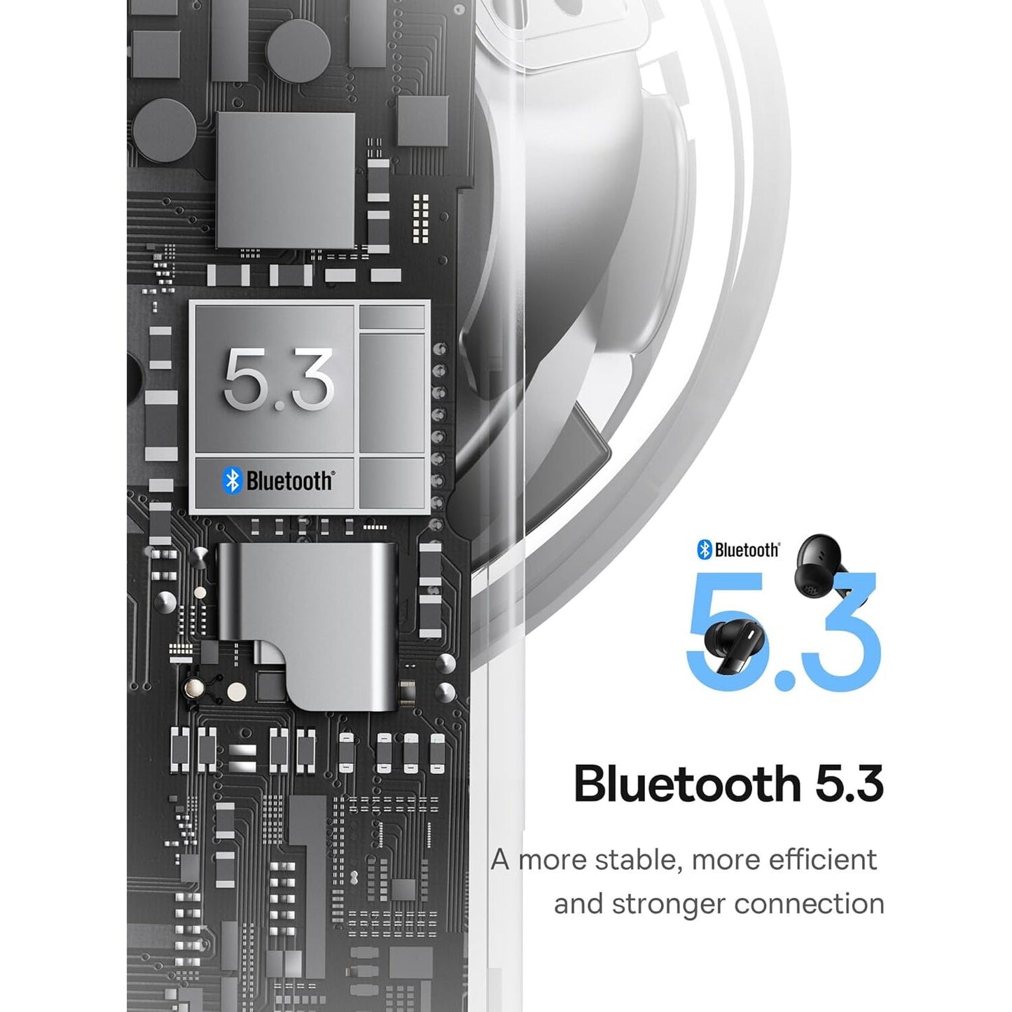 Handsfree Bluetooth Baseus Bowie E20, TWS, Svart A00069700113-00
