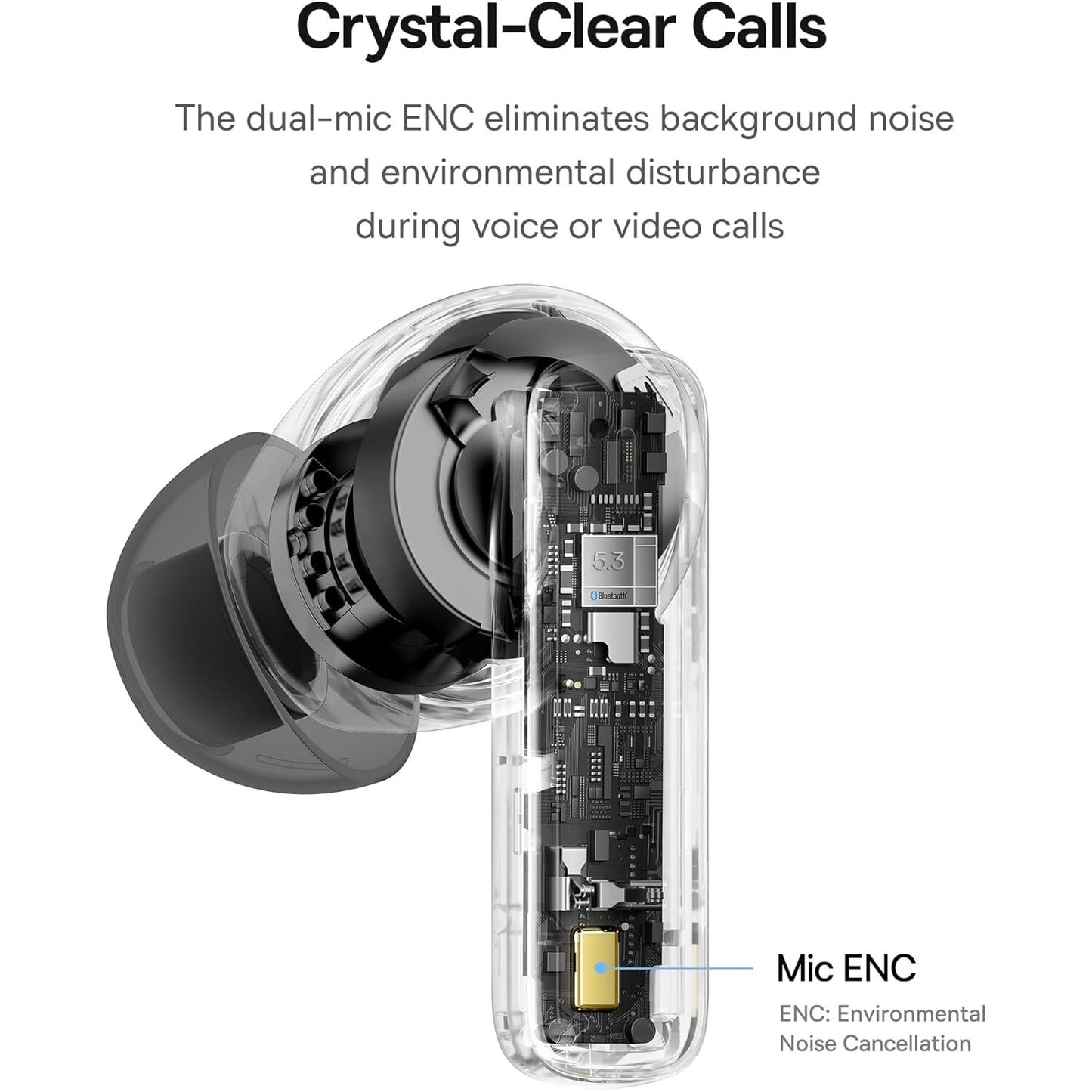 Handsfree Bluetooth Baseus Bowie E20, TWS, Svart A00069700113-00