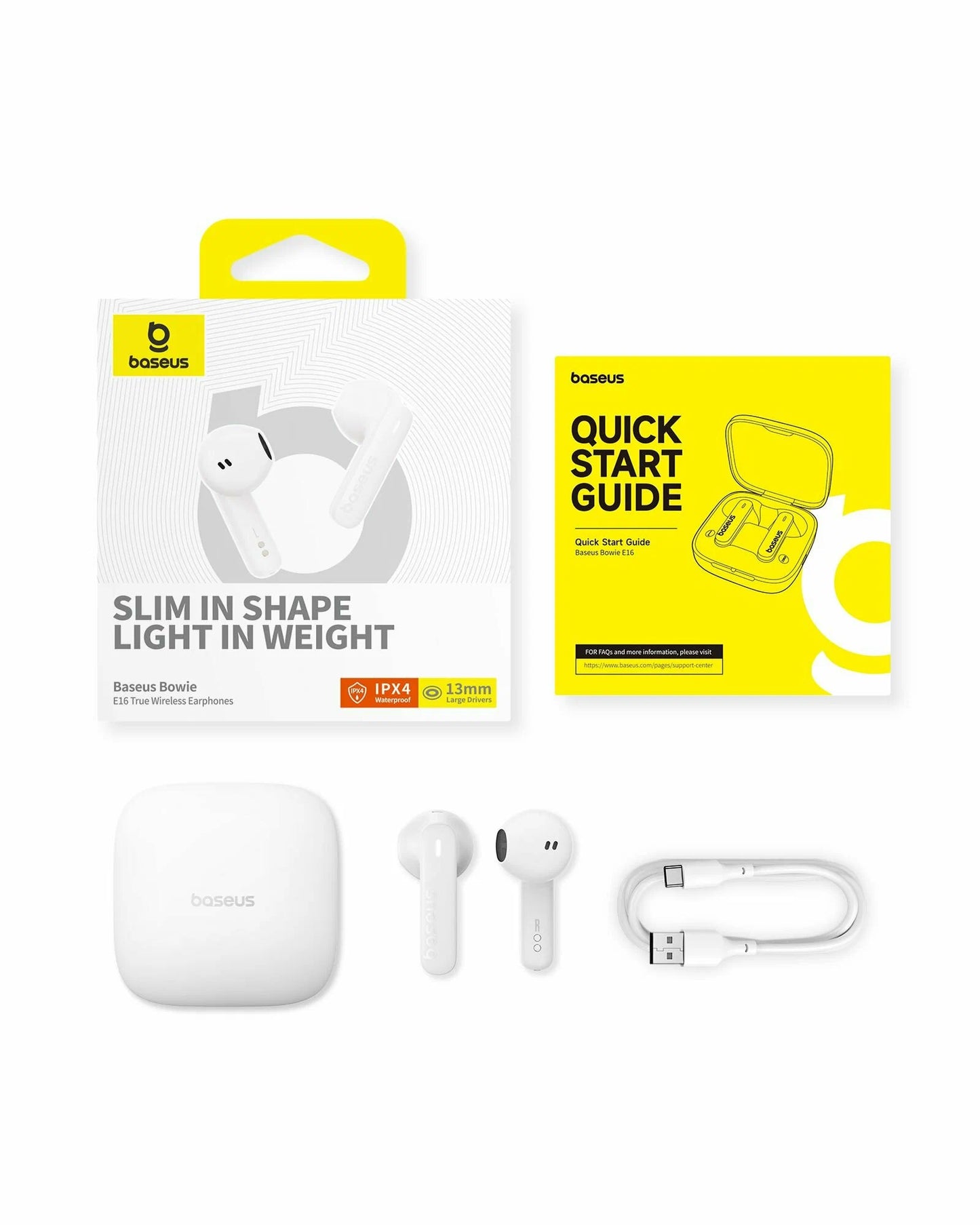 Handsfree Bluetooth Bluetooth Baseus Bowie E16, TWS, Vit A00061900223-00