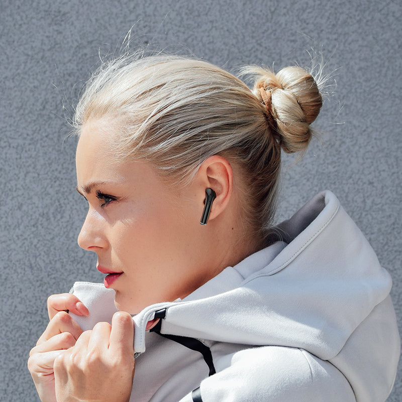 Handsfree Bluetooth-headset BW29, TWS, svart