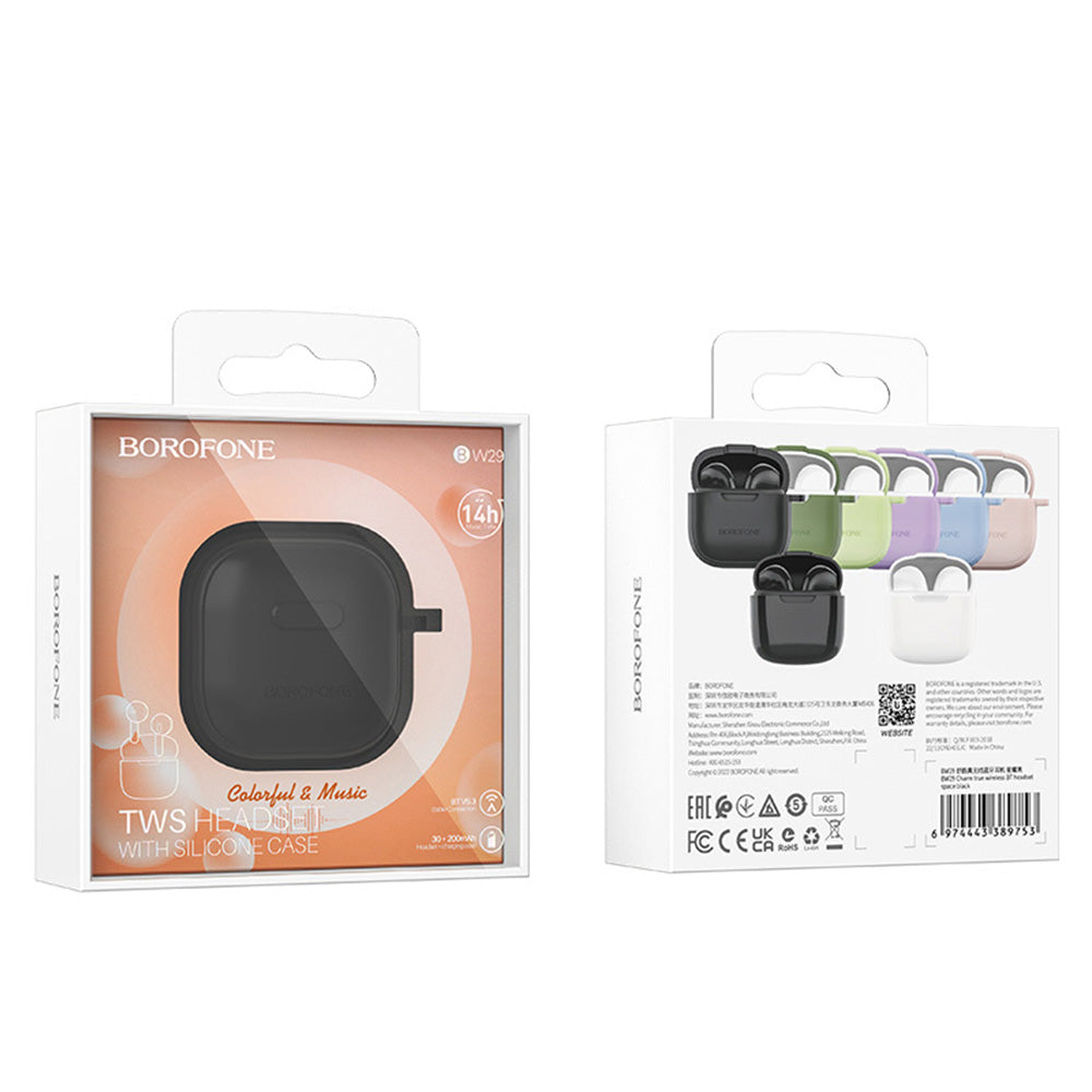 Handsfree Bluetooth-headset BW29, TWS, svart