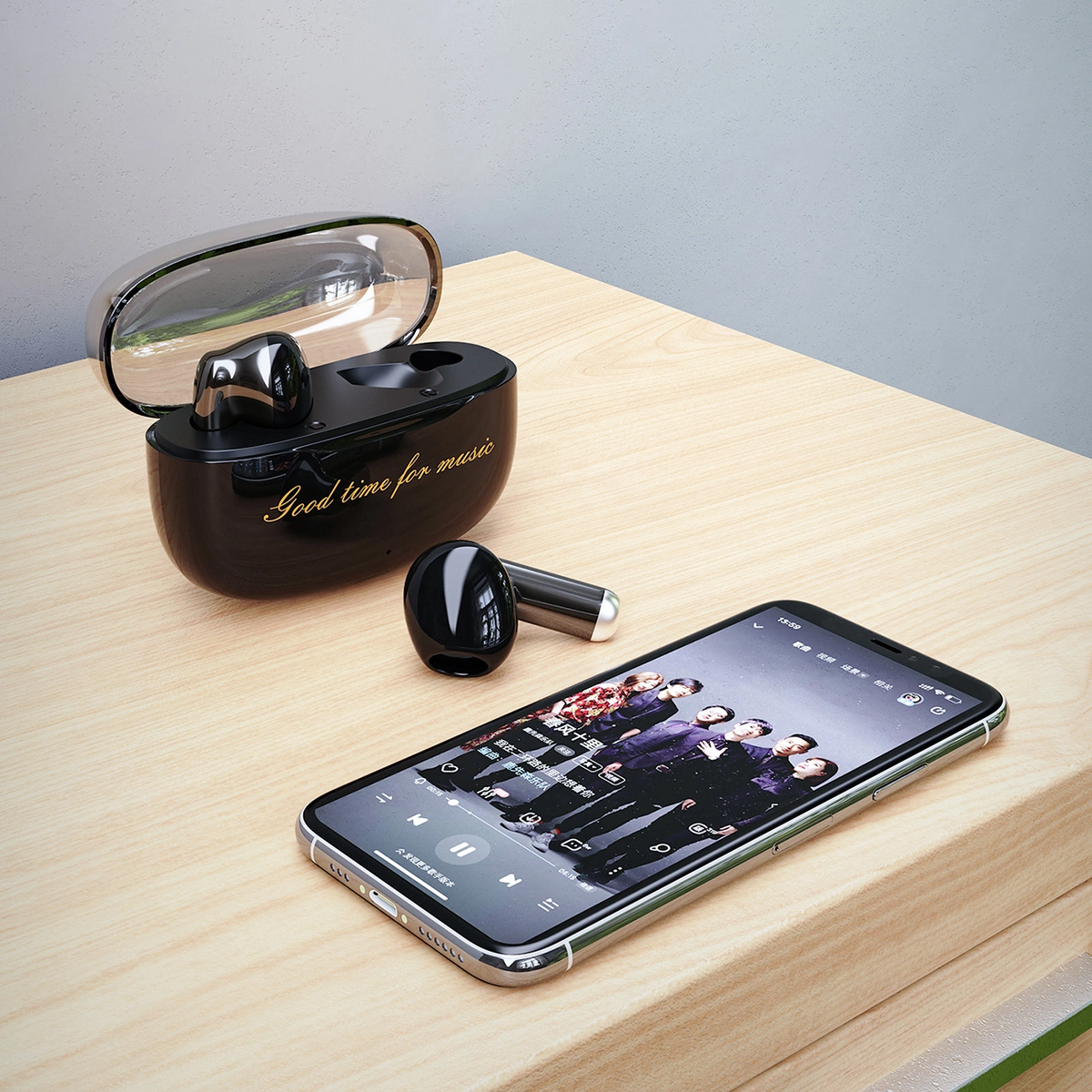 Bluetooth-handsfree Dudao U8, TWS, Svart