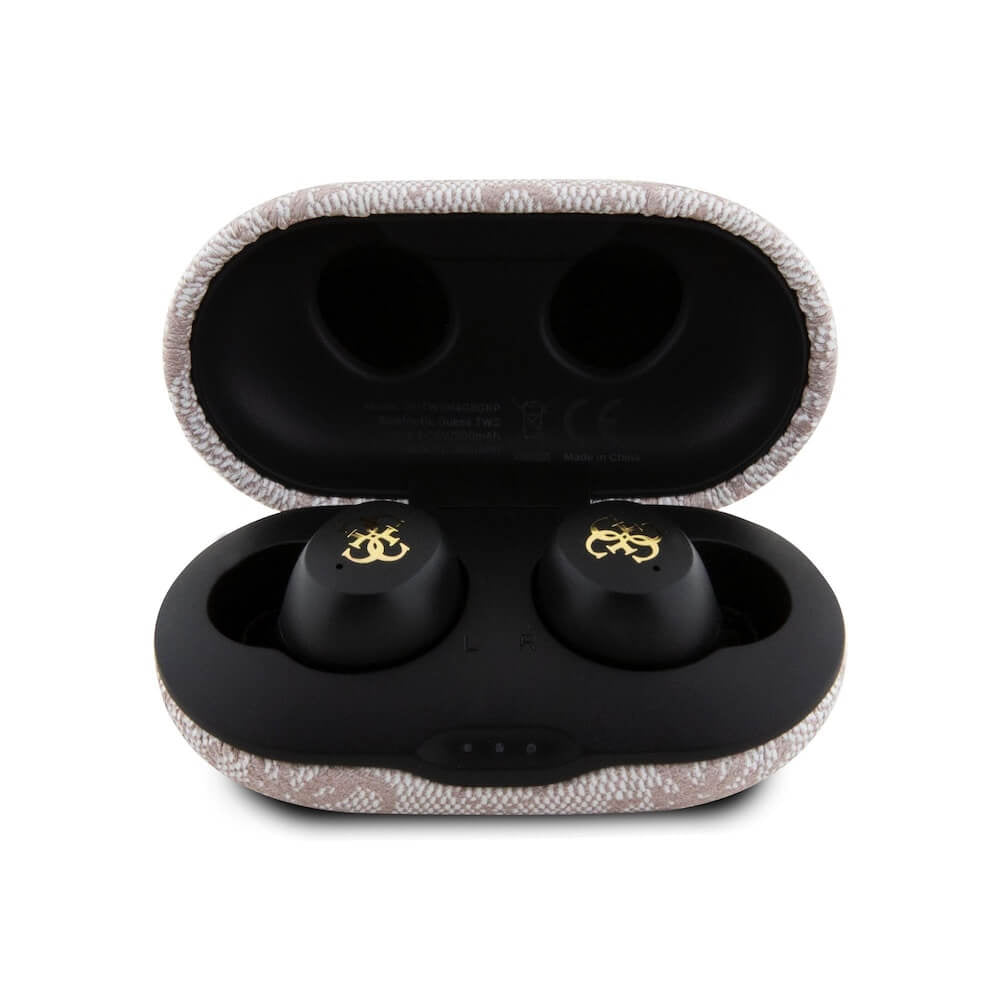 Handsfree Bluetooth Guess 4G Metal, TWS, Rosa