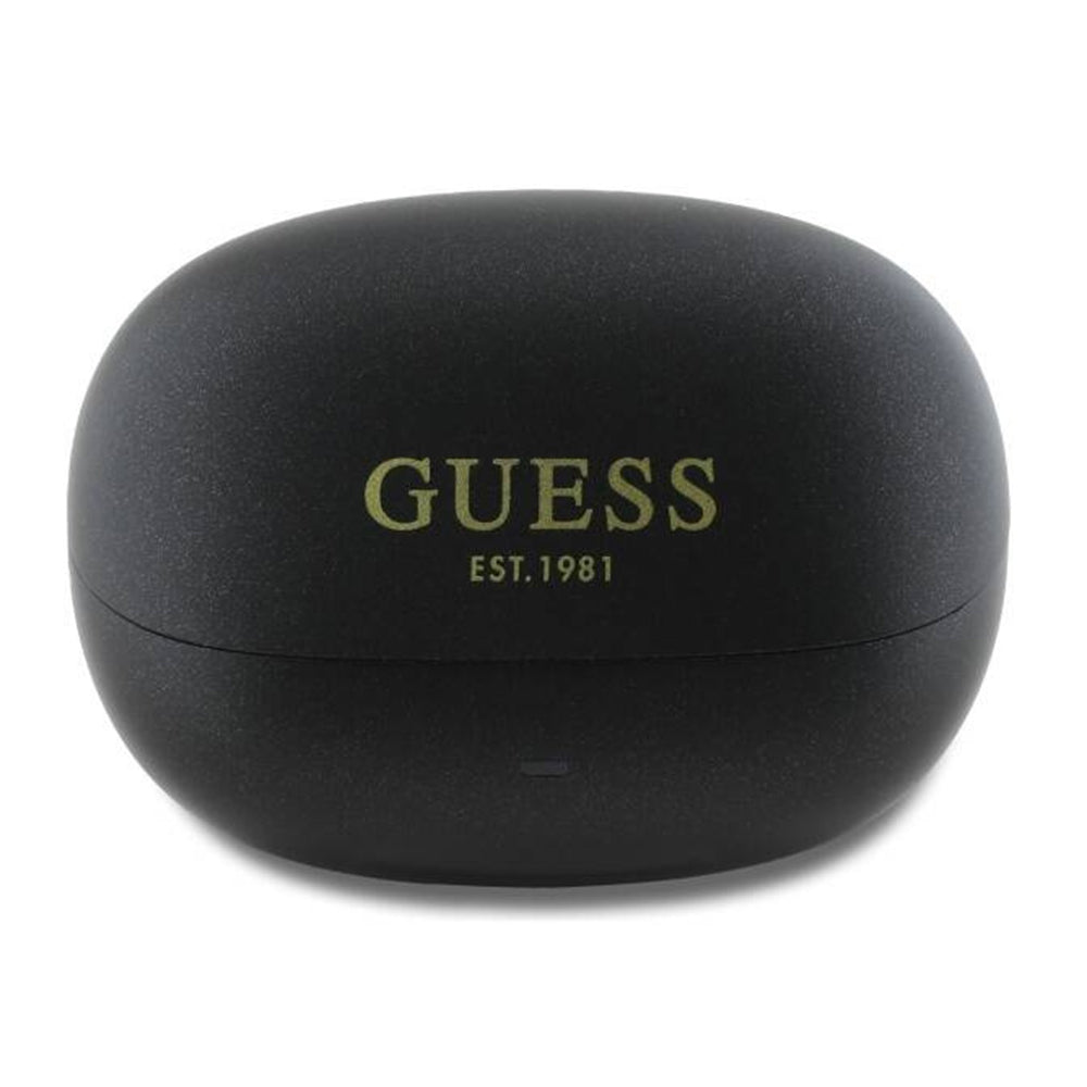 Handsfree Bluetooth Guess Capsule Printed Logo, TWS, ANC, Svart