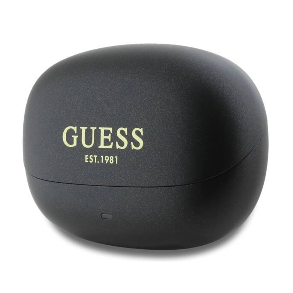 Handsfree Bluetooth Guess Capsule Printed Logo, TWS, ANC, Svart