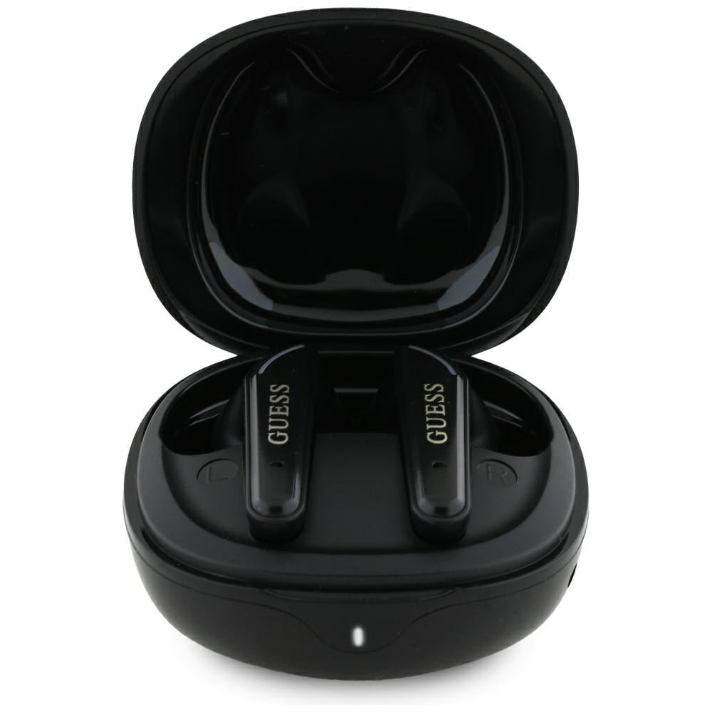 Handsfree Bluetooth Guess Flat Classic Logo Electroplated, TWS, Svart