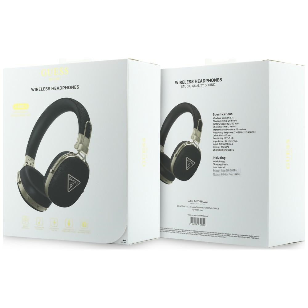 Handsfree Bluetooth Guess Kornigt Triangellogo, A2DP, Svart