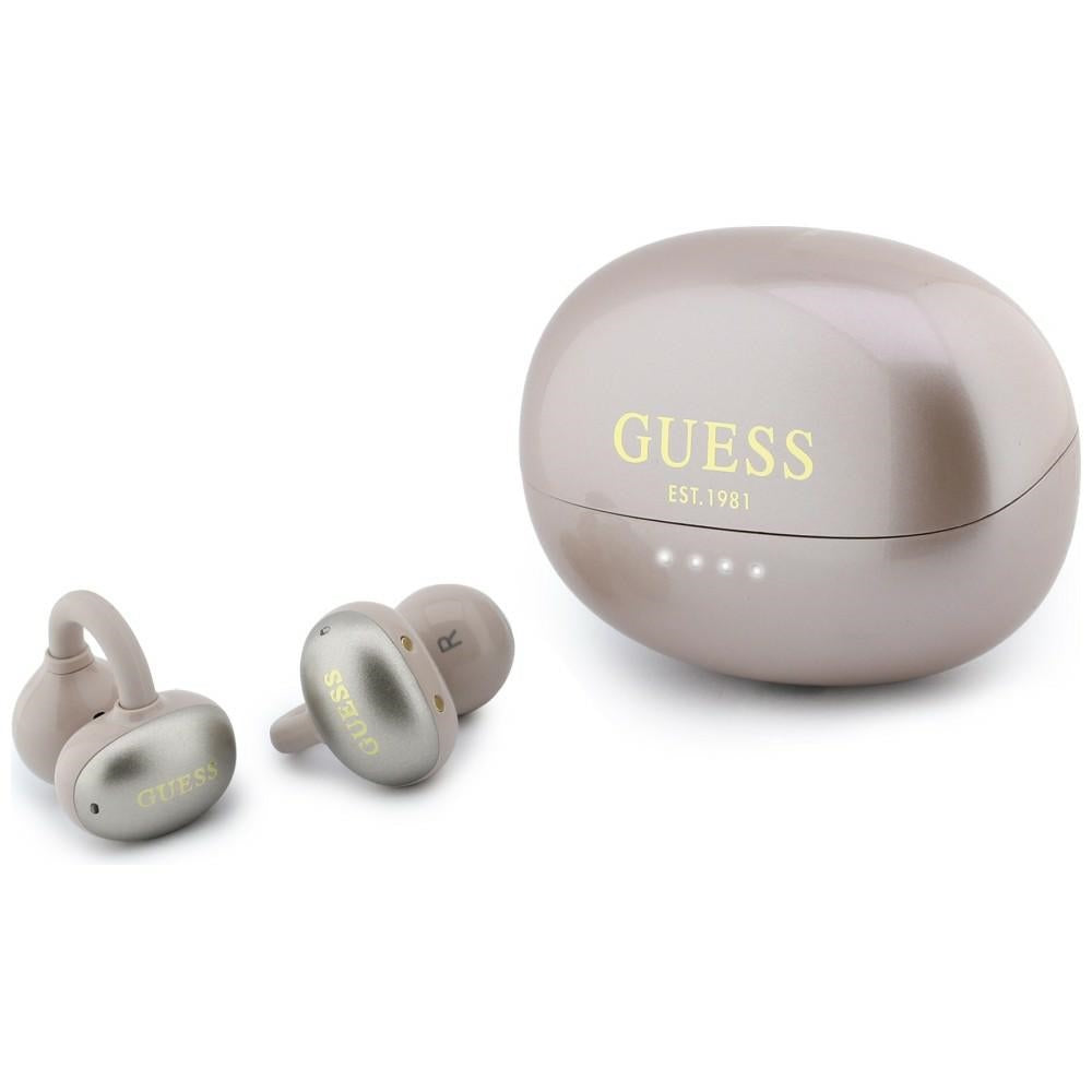 Handsfree Bluetooth Guess Metallisk Finish Elektropolerade Delar Classic, TWS, Rosa