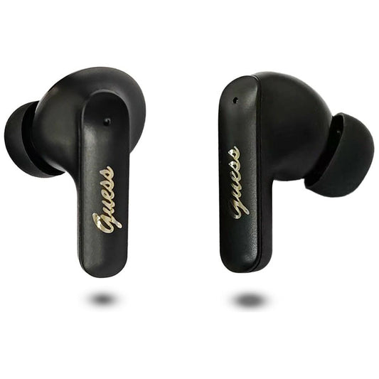 Handsfree Bluetooth Guess Script Metal Logo, TWS, Svart