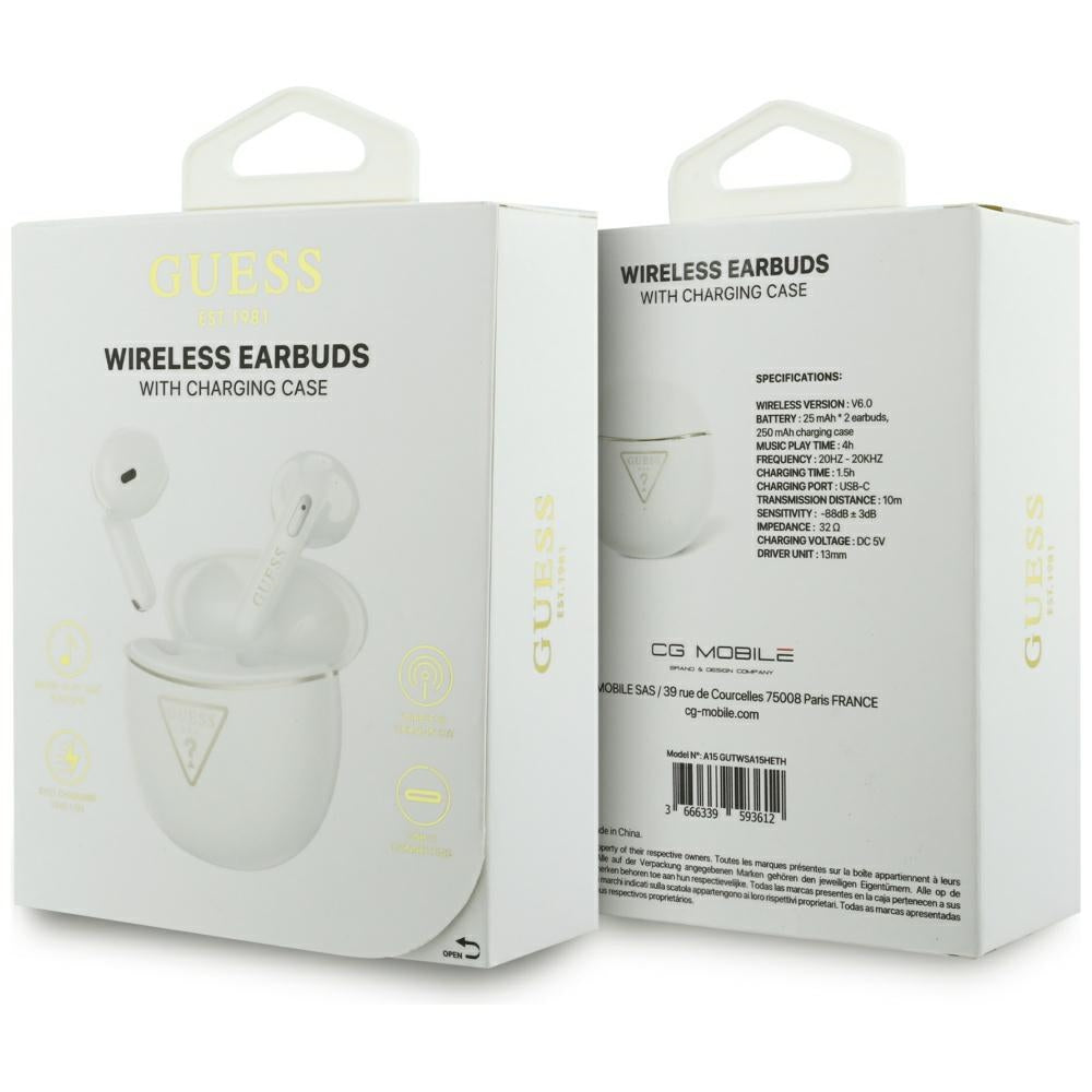 Handsfree Bluetooth Guess Script Print, TWS, Vit