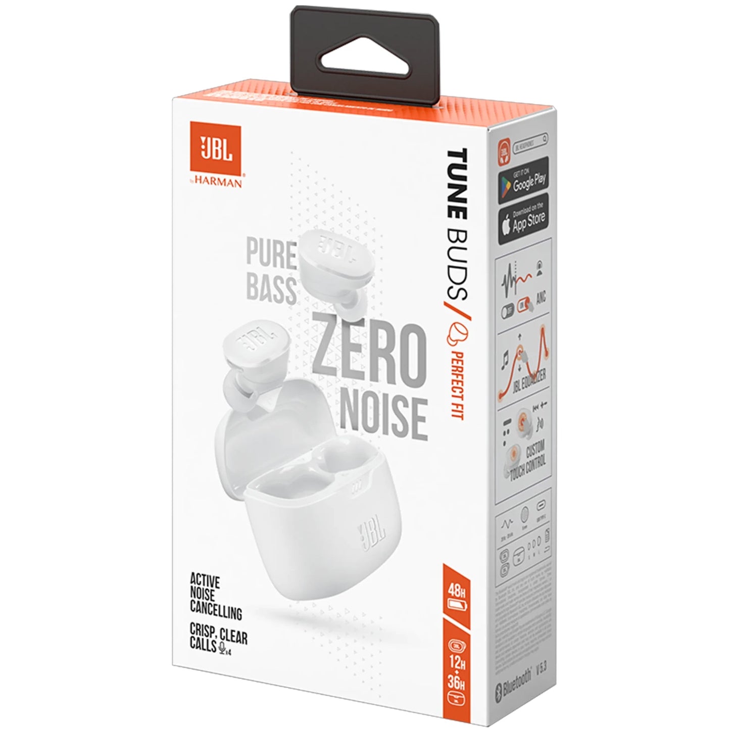 Handsfree Bluetooth JBL Tune Buds, TWS, ANC, MultiPoint, Vit JBLTBUDSWHT