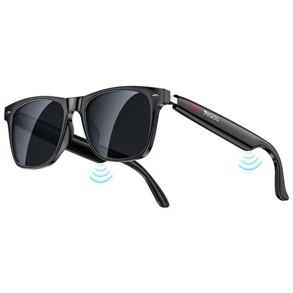 Handsfree Bluetooth Yesido IO35, Unisex Sunglasses Type, A2DP, Black