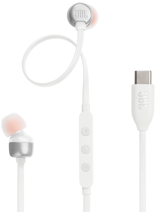 Handsfree USB-C JBL Tune 310C, Vit JBLT310CWHT