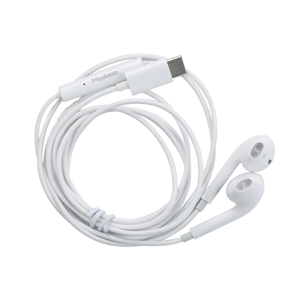 Handsfree USB-C McDodo HP-6071 Element, Vit